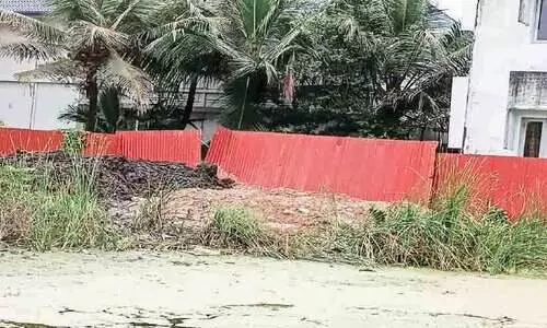 ഇടക്കൊച്ചിയിൽ വീണ്ടും തണ്ണീർത്തടം നികത്തുന്നു