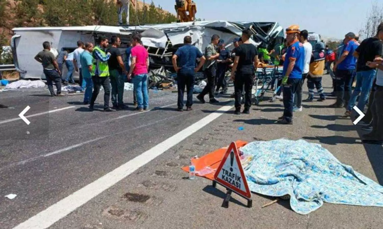 തുർക്കിയിൽ സൗദി വിനോദയാത്രാസംഘത്തിന്റെ ബസ്​ മറിഞ്ഞ്​ നാലുപേർക്ക് പരിക്ക്