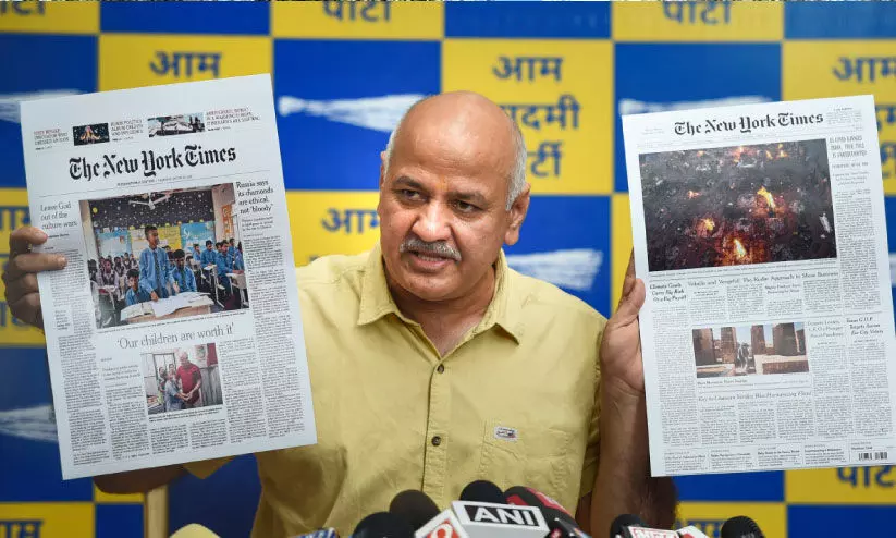 രാഷ്ട്രീയ പ്രതിരോധവുമായി ആപ്; കെജ്രിവാളും സിസോദിയയും പ്രചാരണത്തിന് നാളെ ഗുജറാത്തിലേക്ക് രാഷ്ട്രീയ പ്രതിരോധവുമായി ആപ്; കെജ്രിവാളും സിസോദിയയും പ്രചാരണത്തിന് നാളെ ഗുജറാത്തിലേക്ക്