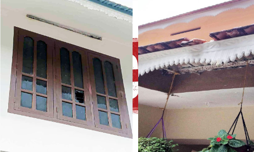 പന്തളത്ത് എസ്.എഫ്.ഐ, എ.ബി.വി.പി നേതാക്കളുടെ വീടുകൾക്കുനേരെ കല്ലേറ്