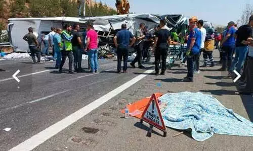 തുർക്കിയിൽ സൗദി വിനോദയാത്രാസംഘത്തിന്റെ ബസ്​ മറിഞ്ഞ്​ നാലുപേർക്ക് പരിക്ക്