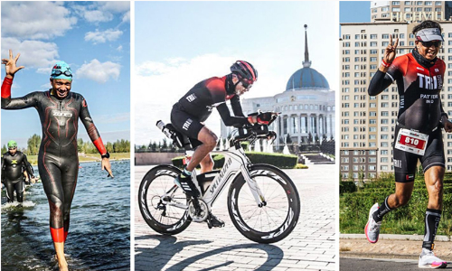 ഓടിയും നീന്തിയും അയൺമാനായി ധർമജൻ