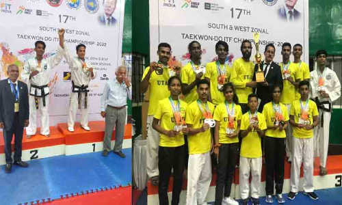 സൗത്ത് ആൻഡ് വെസ്റ്റ്‌ തൈക്വാൺഡോ ഐ.ടി.എഫ് ചാമ്പ്യൻഷിപ്പ്: കേരളത്തിന് മികച്ച നേട്ടം