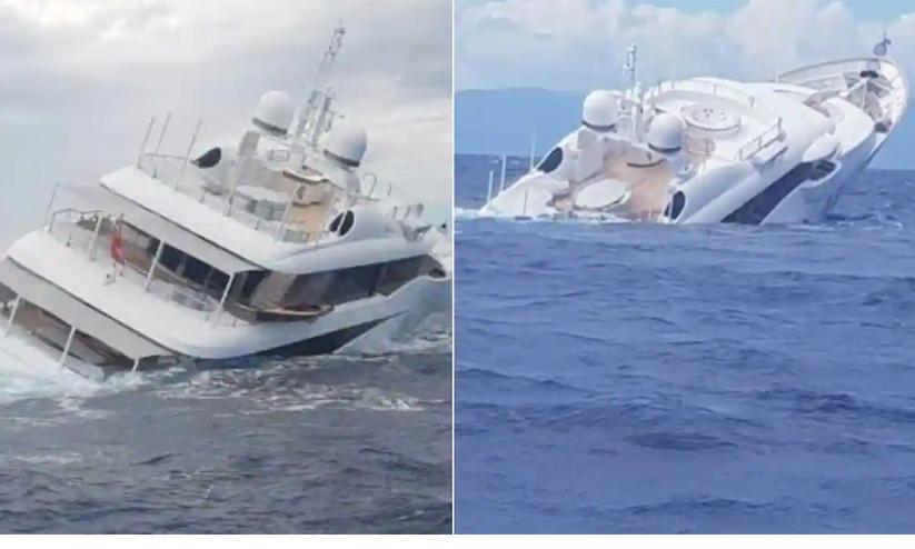 കോടികൾ വിലയുള്ള സൂപ്പർ യോട്ട് കടലിൽ മുങ്ങി; യാത്രികരെ രക്ഷപ്പെടുത്തി കോസ്റ്റ് ഗാർഡ് -വിഡിയോ കോടികൾ വിലയുള്ള സൂപ്പർ യോട്ട് കടലിൽ മുങ്ങി; യാത്രികരെ രക്ഷപ്പെടുത്തി കോസ്റ്റ് ഗാർഡ് -വിഡിയോ