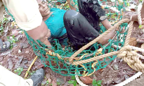 rescued by fire brigader