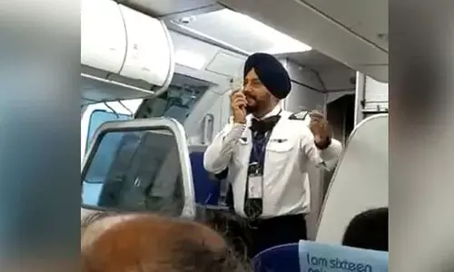 പഞ്ചാബിയിൽ അറിയിപ്പ്; വിമാനത്തിൽ യാത്രക്കാരെ രസിപ്പിച്ച പൈലറ്റിന്‍റെ വിഡിയോ വൈറൽ