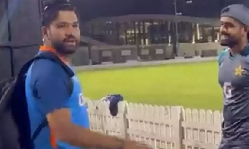 ഭായി, വിവാഹം കഴിക്കു; പാക് താരത്തോട് രോഹിത് ശർമ; ചിരിച്ചുകൊണ്ട് മറുപടി