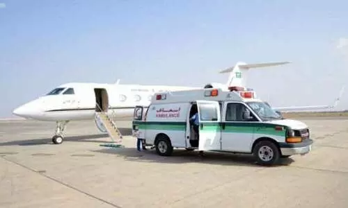 തുർക്കിയ അപകടത്തിൽ പരിക്കേറ്റവരെ എയർ ആംബുലൻസിൽ സൗദിയിലെത്തിച്ചു