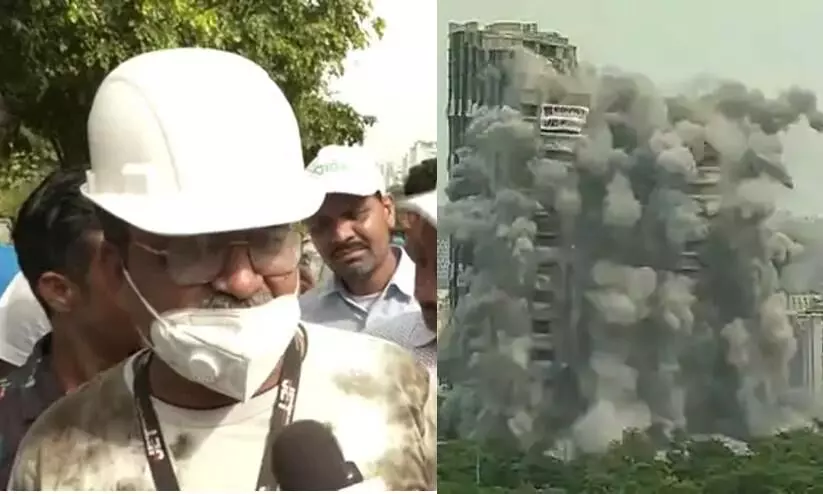 ടവറുകൾ പൊളിച്ച നിമിഷത്തിൽ പൊട്ടിക്കരഞ്ഞുപോയി; വൈകാരിക നിമിഷം വെളിപ്പെടുത്തി എഞ്ചിനീയർ