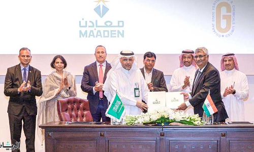 ഇന്ത്യൻ രാസവള കമ്പനികളുമായി സൗദി മൈനിങ് കമ്പനി ധാരണപത്രം ഒപ്പുവെച്ചു ഇന്ത്യൻ രാസവള കമ്പനികളുമായി സൗദി മൈനിങ് കമ്പനി ധാരണപത്രം ഒപ്പുവെച്ചു