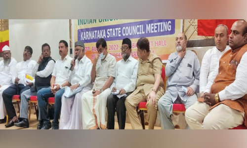 കർണാടക സംസ്ഥാന മുസ്‍ലിം ലീഗ് അഡ്‌ഹോക് കമ്മിറ്റിയെ തിരഞ്ഞെടുത്തു