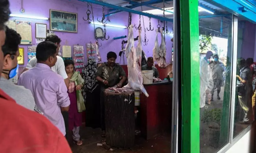 ഗണേശചതുർഥി; ബംഗളൂരുവിൽ ഇറച്ചിവെട്ടിനും വിൽപനക്കും നിരോധനം ഗണേശചതുർഥി; ബംഗളൂരുവിൽ ഇറച്ചിവെട്ടിനും വിൽപനക്കും നിരോധനം