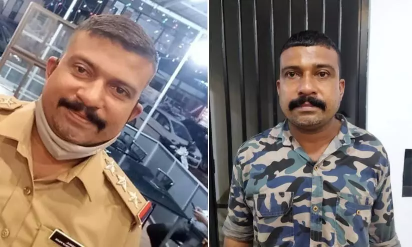 A young man who impersonated a police inspector was arrested