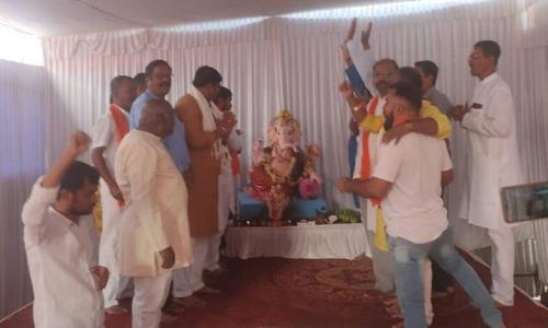 ഈദ്ഗാഹ് മൈതാനത്തെ ഗണേശോത്സവം: ചരിത്രദിനമെന്ന് ശ്രീരാമസേന തലവൻ പ്രമോദ് മുത്തലിക്