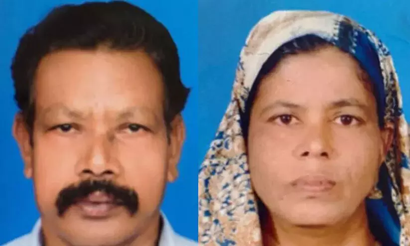 താമസ സ്ഥലത്ത് മരിച്ച ദമ്പതികളുടെ മൃതദേഹം നാട്ടിലെത്തിച്ചു താമസ സ്ഥലത്ത് മരിച്ച ദമ്പതികളുടെ മൃതദേഹം നാട്ടിലെത്തിച്ചു