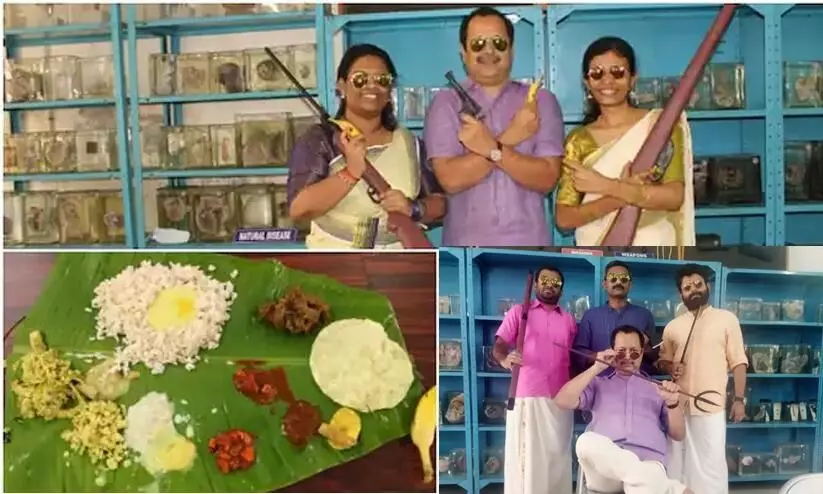 From guns to beef; Onam celebration of pure carnivores goes viral From guns to beef; Onam celebration of pure carnivores goes viral