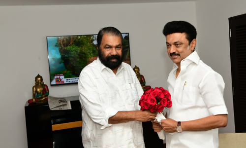 മന്ത്രി വി. ശിവൻകുട്ടി തമിഴ്നാട് മുഖ്യമന്ത്രി എം.കെ സ്റ്റാലിനുമായി കൂടിക്കാഴ്ച നടത്തി