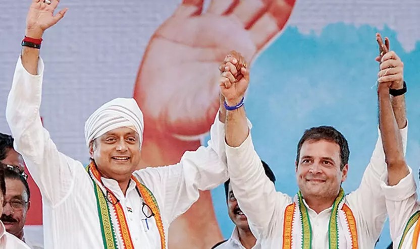 shashi tharoor, Rahul Gandhi