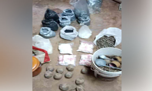 സ്ഫോടകവസ്തു ശേഖരം പിടികൂടി