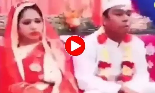 വധു വിഷമിച്ചിരിക്കുമ്പോൾ നിർത്താതെ രസഗുള കഴിക്കുന്ന വരന്‍; വൈറലായി വിഡിയോ