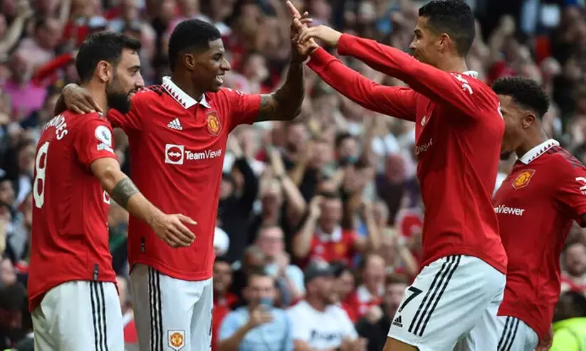 അരങ്ങേറ്റത്തിൽ ആന്‍റണിക്ക് ഗോൾ, റാഷ്ഫോഡിന് ഡബിൾ; ആഴ്സണലിന്റെ കുതിപ്പ് തടഞ്ഞ് യുനൈറ്റഡ്