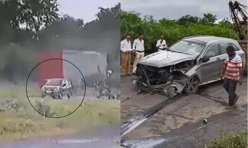 WATCH: Cyrus Mistrys car captured on CCTV moments before crash