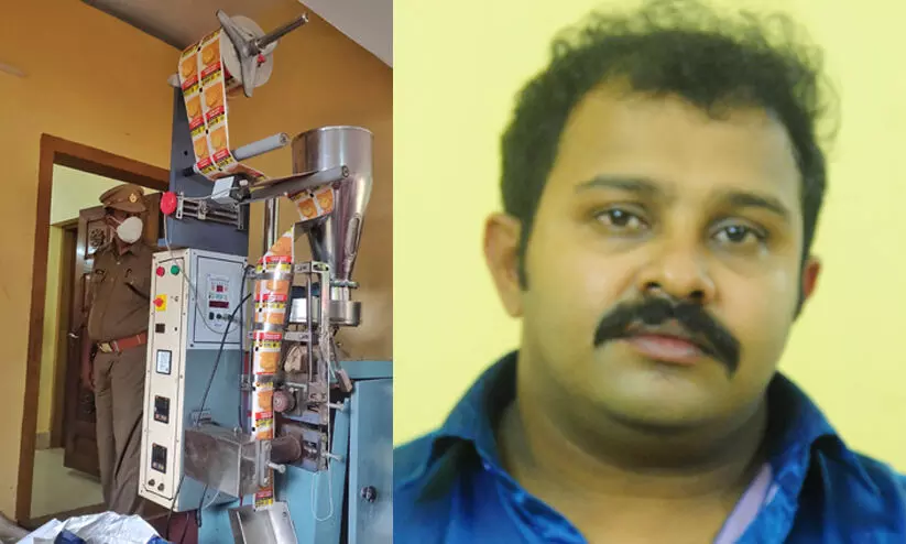 വാടക വീട്ടിൽ ഹാൻസ് നിർമാണം: യന്ത്രങ്ങളും 200 കിലോയിലധികം ഹാൻസും പിടികൂടി വാടക വീട്ടിൽ ഹാൻസ് നിർമാണം: യന്ത്രങ്ങളും 200 കിലോയിലധികം ഹാൻസും പിടികൂടി