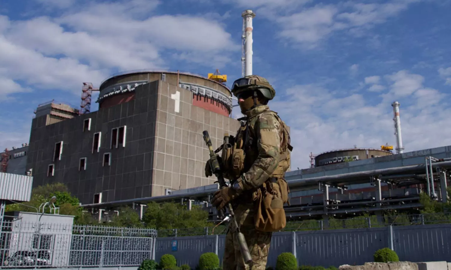 യു​ക്രെ​യ്നി​ൽ ആ​ണ​വ​നി​ല​യം നി​ൽ​ക്കു​ന്ന പ്ര​ദേ​ശ​ത്ത് ഷെ​ല്ലാ​ക്ര​മ​ണം