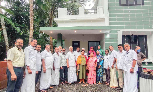 Natives built a house for Athira and her mother