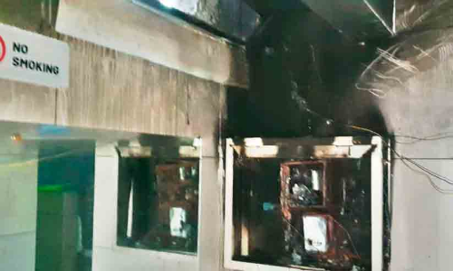 താമരശ്ശേരി ശുചിമുറി കെട്ടിടത്തിൽ തീപിടിത്തം