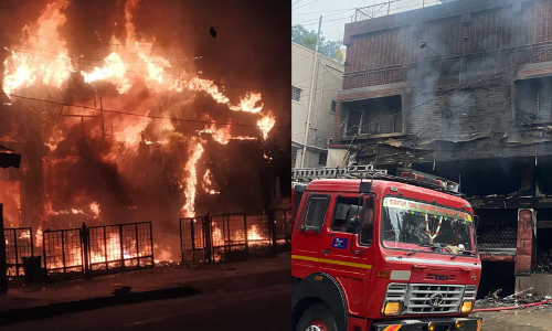 ബംഗളൂരുവിലെ മലയാളി സൂപ്പർ മാർക്കറ്റിൽ വൻ തീപിടിത്തം