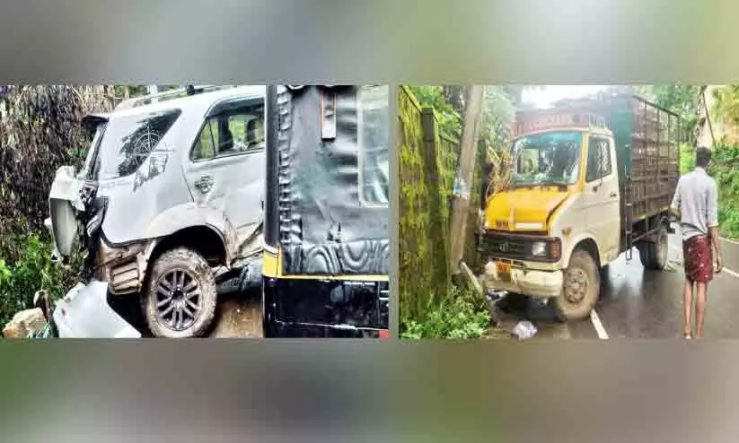 three car accidents in Mavur