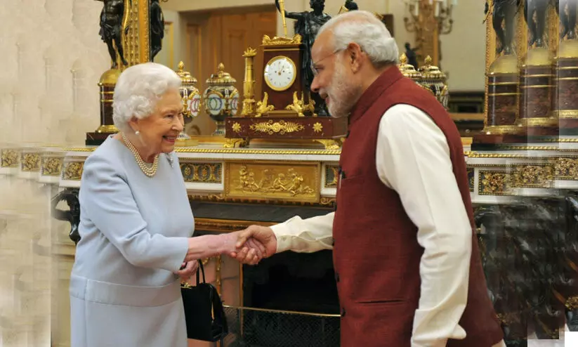 രാജ്ഞിയുടെ ദയയും ഊഷ്മളതയും ഒരിക്കലും മറക്കില്ല; അനുശോചിച്ച് മോദി രാജ്ഞിയുടെ ദയയും ഊഷ്മളതയും ഒരിക്കലും മറക്കില്ല; അനുശോചിച്ച് മോദി