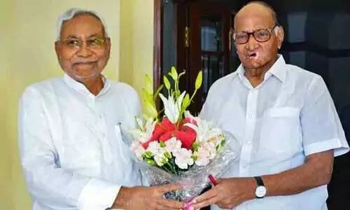 nitish kumar and Sharad Pawar
