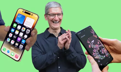 അമ്മയ്ക്ക് ഐഫോൺ വാങ്ങിച്ച് കൊട്; ആർ.സി.എസ് മെസ്സേജിങ്ങിനെ കുറിച്ചുള്ള ചോദ്യത്തിന് ടിം കുക്കിന്റെ പരിഹാസം