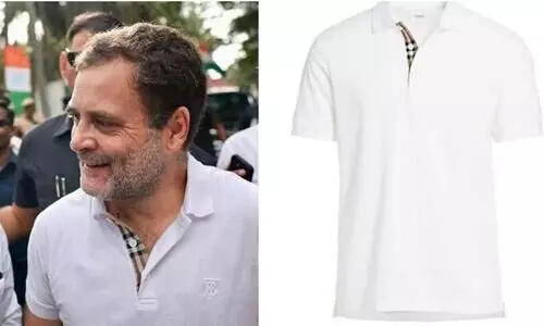 രാഹുലിന്റെ ടീ-ഷർട്ടിന് വില 41,257 രൂപയെന്ന് ബി.ജെ.പി; എന്താ പേടിയാണോ എന്ന് കോൺഗ്രസ്