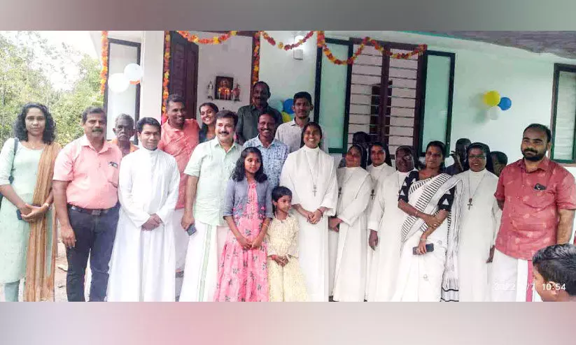 A house was built and given to the students