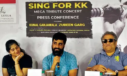 Malayalam Bollywood singer K.K. children will come to the stage today to pay their respects.