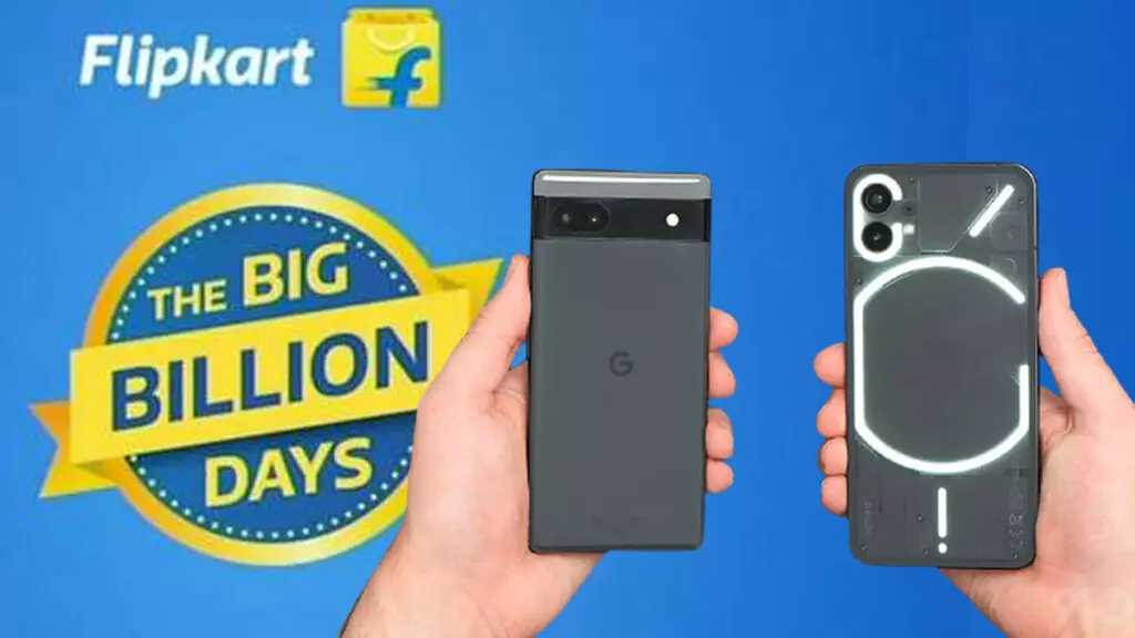 ഗൂഗിൾ പിക്സൽ 6എക്കും നത്തിങ് ഫോണിനും വൻ കിഴിവ്; കിടിലൻ ഓഫറുകളുമായി ഫ്ലിപ്കാർട്ട് ബിഗ് ബില്യൺ ഡേയ്സ് വരുന്നു ഗൂഗിൾ പിക്സൽ 6എക്കും നത്തിങ് ഫോണിനും വൻ കിഴിവ്; കിടിലൻ ഓഫറുകളുമായി ഫ്ലിപ്കാർട്ട് ബിഗ് ബില്യൺ ഡേയ്സ് വരുന്നു
