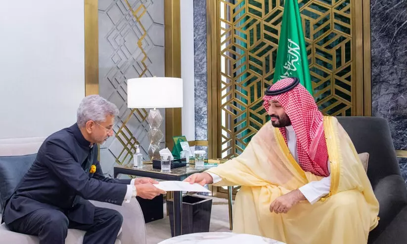 സൗദി കിരീടാവകാശിയും ഇന്ത്യൻ വിദേശകാര്യമന്ത്രിയും ചർച്ച നടത്തി