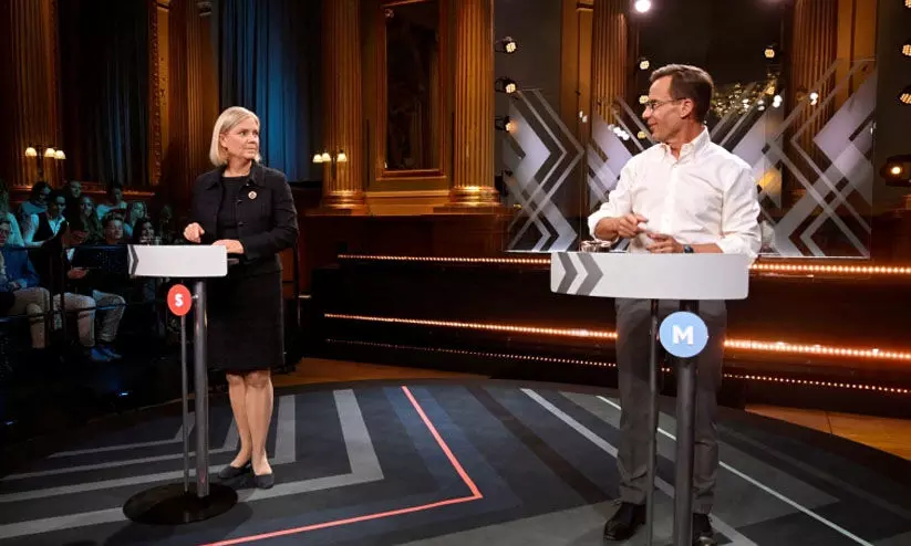 സ്വീഡൻ പൊതുതെരഞ്ഞെടുപ്പ്: വലതിന് നേരിയ മുൻതൂക്കം സ്വീഡൻ പൊതുതെരഞ്ഞെടുപ്പ്: വലതിന് നേരിയ മുൻതൂക്കം