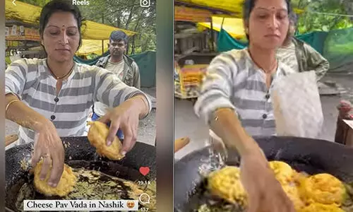 തിളക്കുന്ന എണ്ണയിൽ കൈമുക്കി തെരുവ് കച്ചവടക്കാരി; വിഡിയോ ഏറ്റെടുത്ത് സമൂഹ മാധ്യമങ്ങൾ