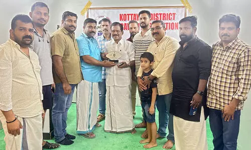 തോമസ് ചാഴിക്കാടൻ എം.പിക്ക് സ്വീകരണം നൽകി