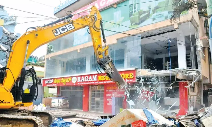 പ്രളയമേഖലയിൽ കൈയേറ്റം ഒഴിപ്പിച്ച് ബി.ബി.എം.പി