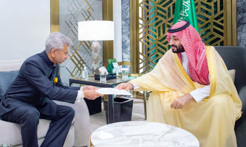 സൗദി കിരീടാവകാശിയും ഇന്ത്യൻ വിദേശകാര്യമ​ന്ത്രിയും ചർച്ച നടത്തി