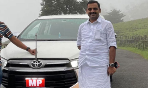 പരിക്കേറ്റയാളെ എം.പിയുടെ വാഹനത്തിൽ ആശുപത്രിയിൽ എത്തിച്ചു