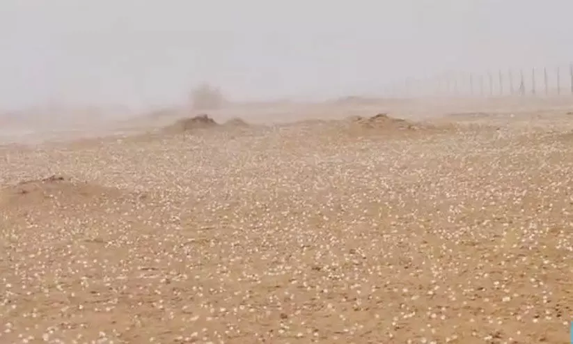 ദുബൈയിലും ഷാർജയിലും മഴ, ആലിപ്പഴവർഷം