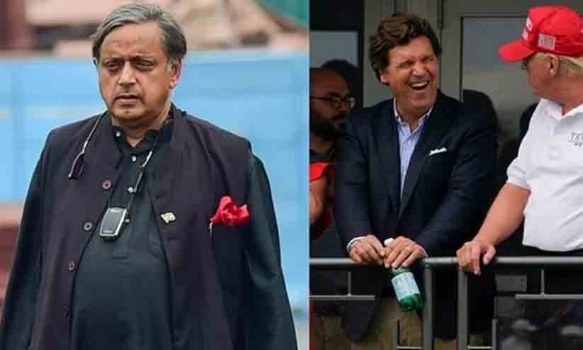 Shashi Tharoor and Tucker Carlson Shashi Tharoor and Tucker Carlson