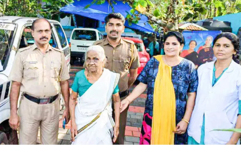 ലക്ഷ്മിക്കുട്ടിയമ്മക്ക്​​ അഭയമൊരുക്കി ജനമൈത്രി പൊലീസ്
