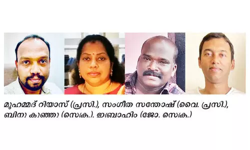 നവയുഗം കലാവേദി ഭാരവാഹികൾ